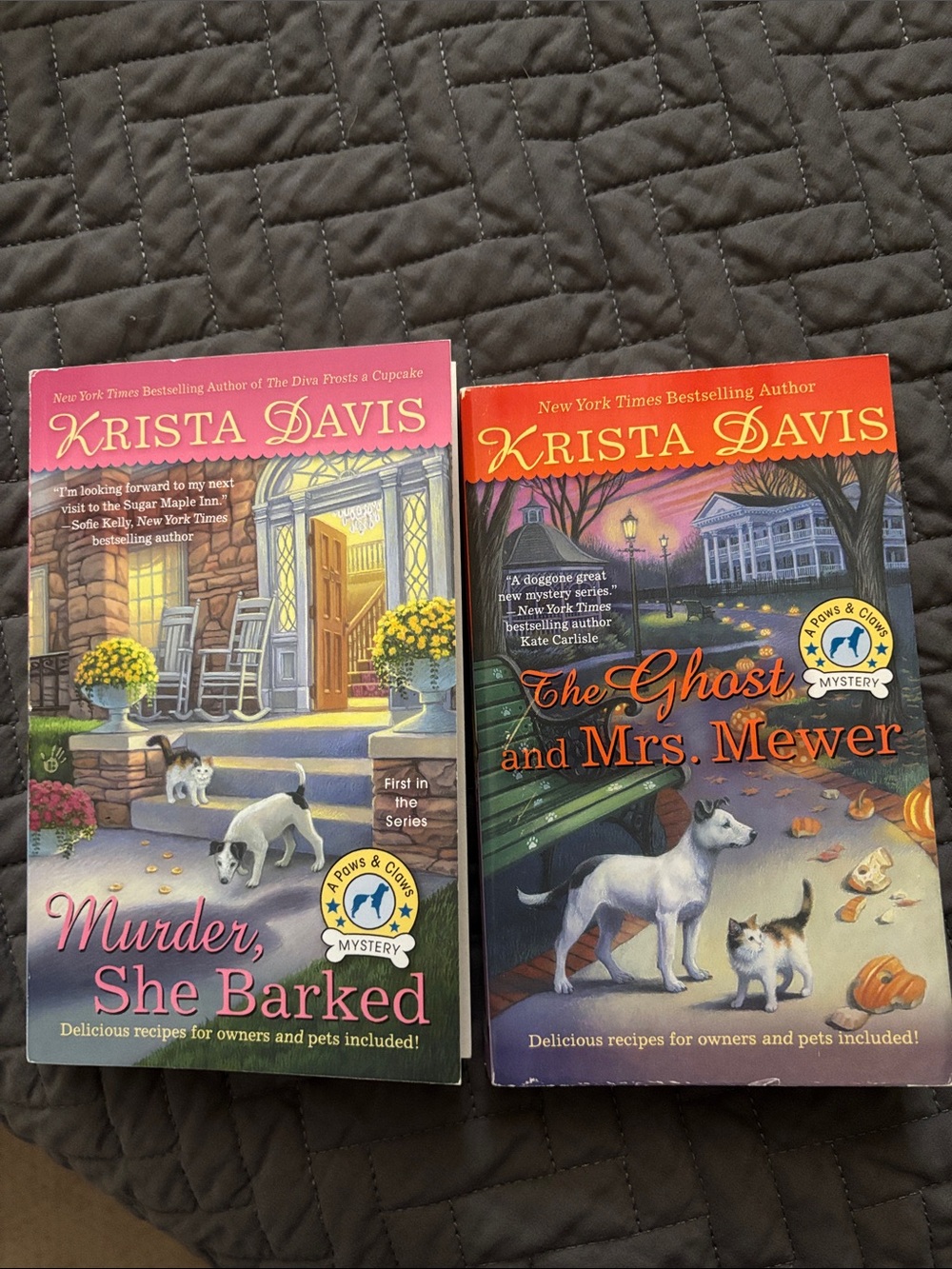 Krista Davis Paws & Claws Mystery Books #1 and #2 Set